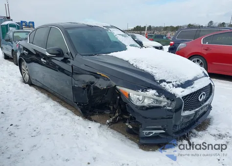 2015 Infiniti Q50 Premium from USA, damaged, VIN JN1BV7AR0FM413606